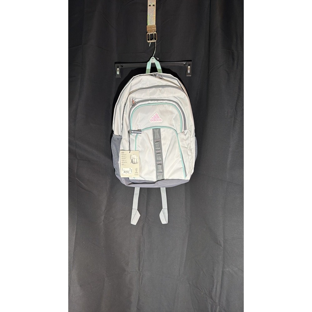 Adidas LoadSpring Backpack White with Pink and Teal Accents NWT